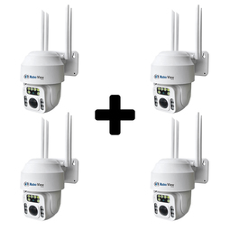 로보뷰P3 4세트 홈 IP 카메라 CCTV 2.8mm-12mm 홈캠 300만화소 WHP3+4