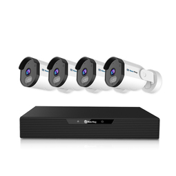 로보뷰NVR 8채널 AI CCTV POE 녹화기 4K UHD IP카메라 5MP 4개