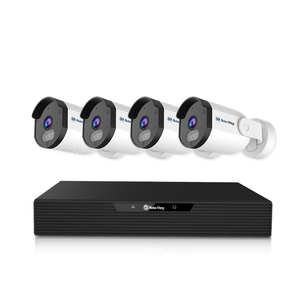 로보뷰NVR 8채널 AI CCTV POE 녹화기 4K UHD IP카메라 5MP 4개