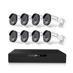 로보뷰NVR 8채널 AI CCTV POE 녹화기 4K UHD IP카메라 5MP 8개
