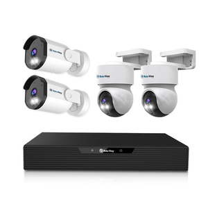 로보뷰NVR 8채널 AI CCTV POE 녹화기 4K UHD IP카메라 N5 2개+A7 2개