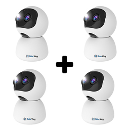 로보뷰4 4세트 홈 IP 카메라 CCTV 듀얼 홈캠 300만화소 WH4+4