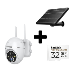 로보뷰S3+8W태양광패널(배터리포함)+32GB SD카드