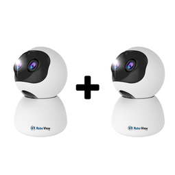 로보뷰4 2세트 홈 IP 카메라 CCTV 듀얼 홈캠 300만화소 WH4+2