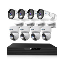 로보뷰NVR 8채널 AI CCTV POE 녹화기 4K UHD IP카메라 N5 4개+A7 4개